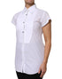 Dolce & Gabbana White Cotton Short Sleeves Collared Polo Top